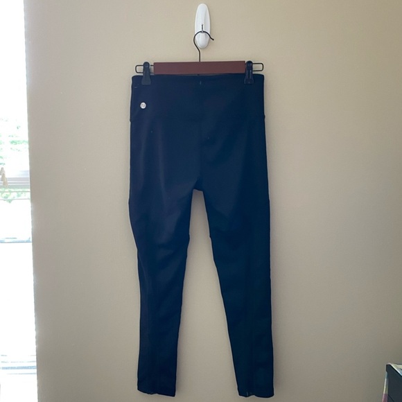 Women’s Z by Zella Black Sheer Panel Athletic Full Length Leggings Size Small - Picture 2 of 4